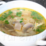 куриный суп с грибами