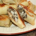 Блинчики с грибами и курицей