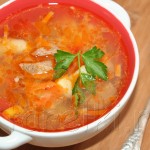 Суп из говядины с разными овощами