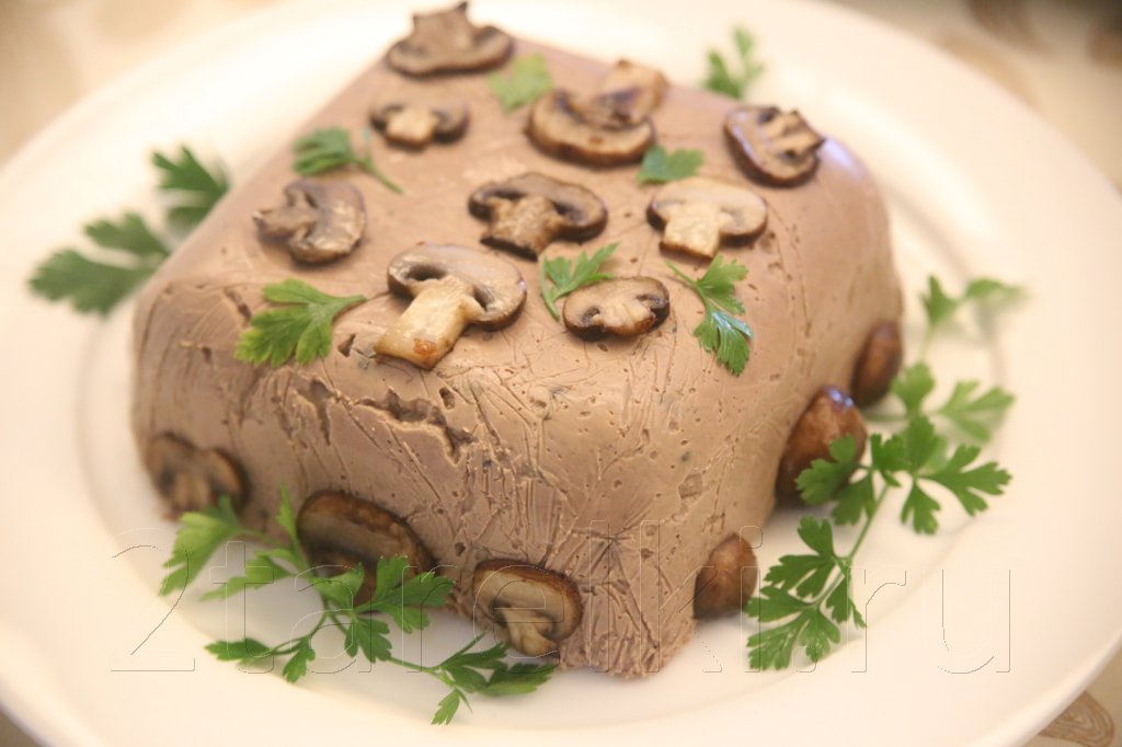 Рецепт Печеночный паштет с грибами