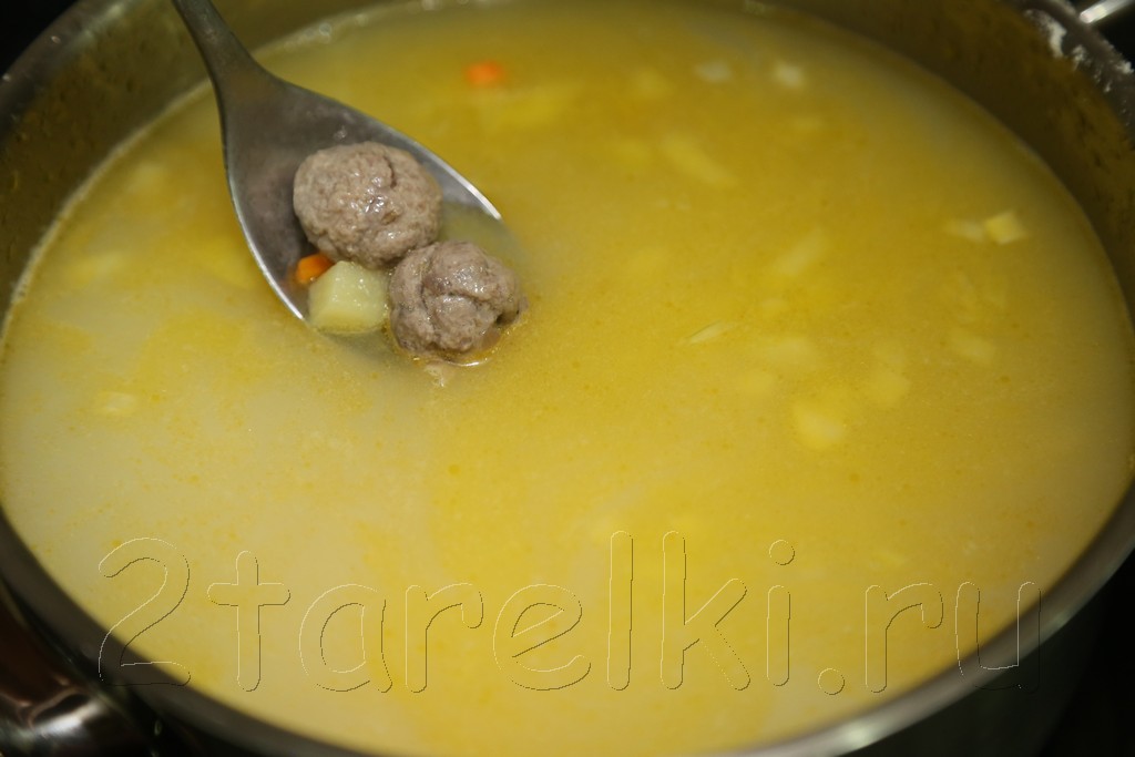 Суп с фрикадельками и нутом по-турецки 7