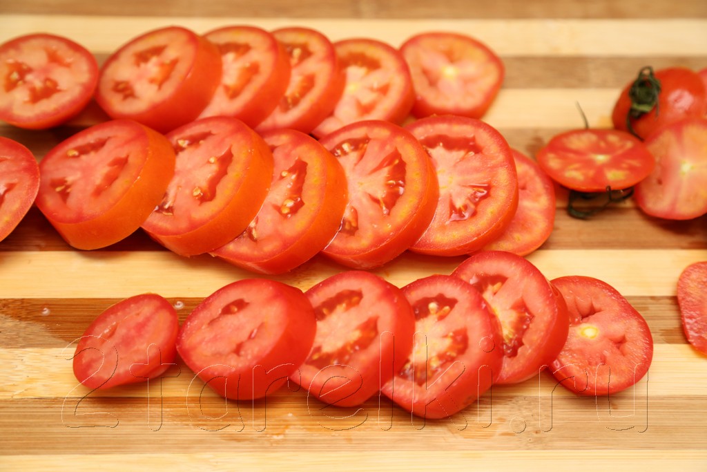 Жареные помидоры с кинзой 2